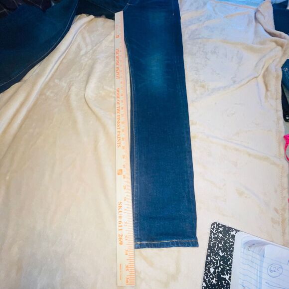 Rag & Bone Jeans Fit 2 Slim Mens Sz 29 Fits 32x34 Dark Blue Whiskering USA - Picture 6 of 14
